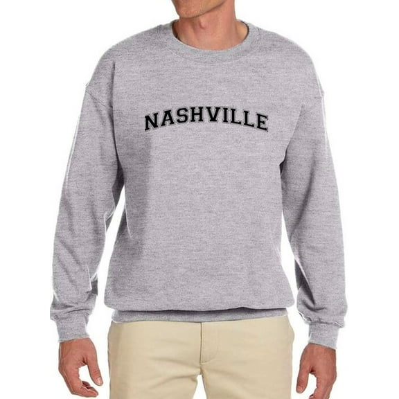 Nashville, Text Men Sweatshirt, Male Small