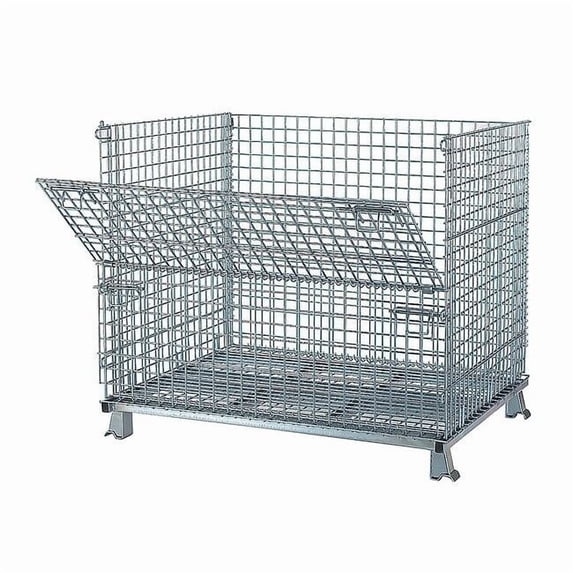 Nashville Wire Clps Bulk Ctr,Silver,Vented,43 in C404836S4