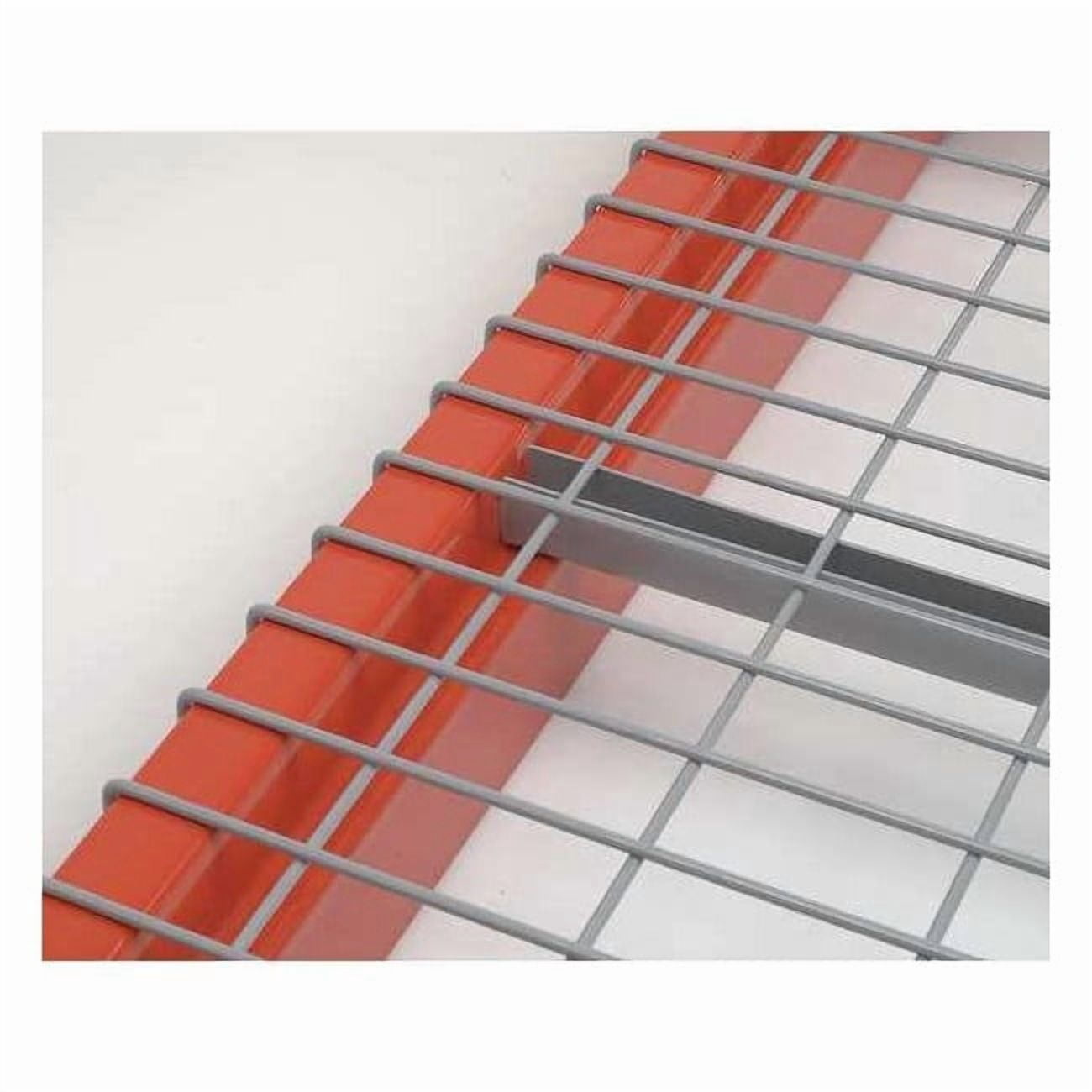 Pallet Rack Decking, Steel Wire, 46 in W, 42 in D, Gray, Powder Coated Finish, Gauge: 5