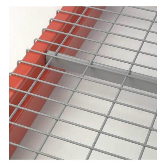 Pallet Rack Decking, Steel Wire, 52 in W, 42 in D, Silver, Zinc Finish, Gauge: 5