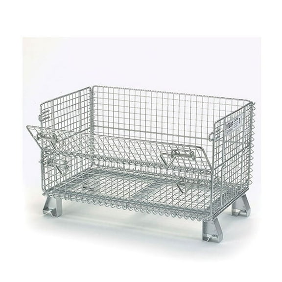 Nashville Wire Folding Wire Container GJR5, 32x20x21, 1000 Lb. Capacity
