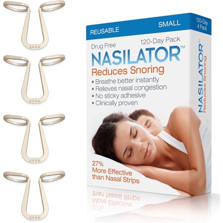 Made in USA Nasilator Anti-Snoring Nasal Dilators – Easy, Reusable Snore Stopper for Better Breathing Small Pack