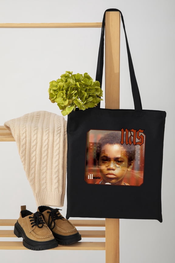 Nasir Bin Olu Dara Jones Vintage Hip Hop Music Rap Legend Fan Unisex Tote Bag