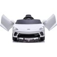 thumbnail image 1 of Nasitip Kids Electric Ride On 12V Licensed McLaren Battery Powered Sports Car Toy,Remote Control,LED Headlights and Hydraulic Doors (White), 1 of 6
