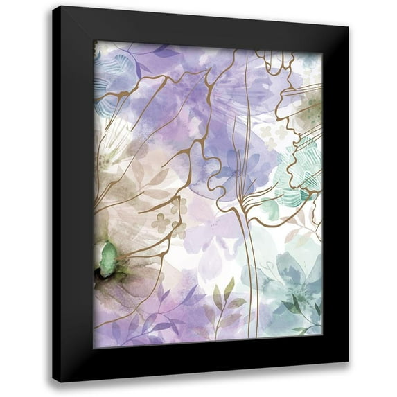 Naskrent, Delores 12x14 Black Modern Framed Museum Art Print Titled - Bouquet of Dreams VII