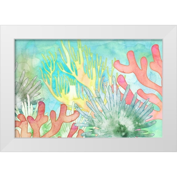 Naskrent, Delores 14x11 White Modern Wood Framed Museum Art Print Titled - Atlantis Anemone