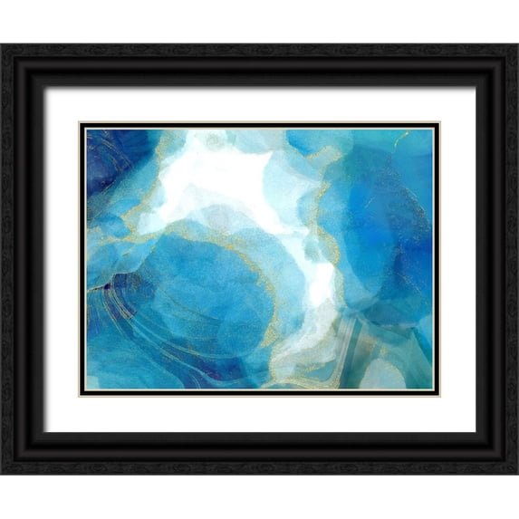 Naskrent, Delores 14x12 Black Ornate Wood Framed with Double Matting Museum Art Print Titled - Partly Cloudy