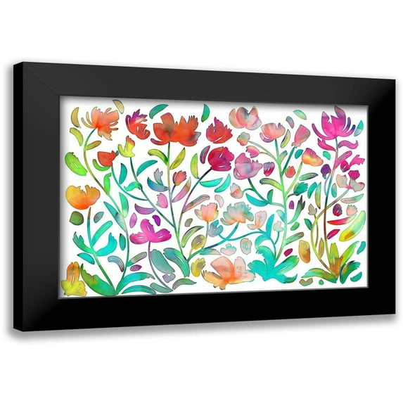 Naskrent, Delores 18x13 Black Modern Framed Museum Art Print Titled - Foliage in July