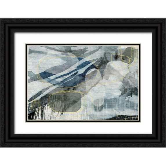 Naskrent, Delores 24x17 Black Ornate Wood Framed with Double Matting Museum Art Print Titled - Pearly Dusk