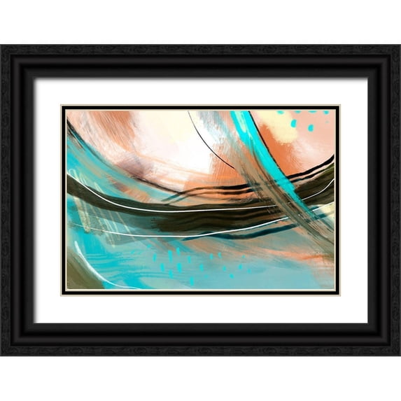 Naskrent, Delores 32x23 Black Ornate Wood Framed with Double Matting Museum Art Print Titled - Pronounce