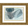 thumbnail image 1 of Naskrent, Delores 32x23 Gold Ornate Wood Framed with Double Matting Museum Art Print Titled - Budding Greenery, 1 of 4