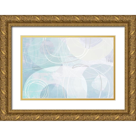 Naskrent, Delores 32x23 Gold Ornate Wood Framed with Double Matting Museum Art Print Titled - Periphery