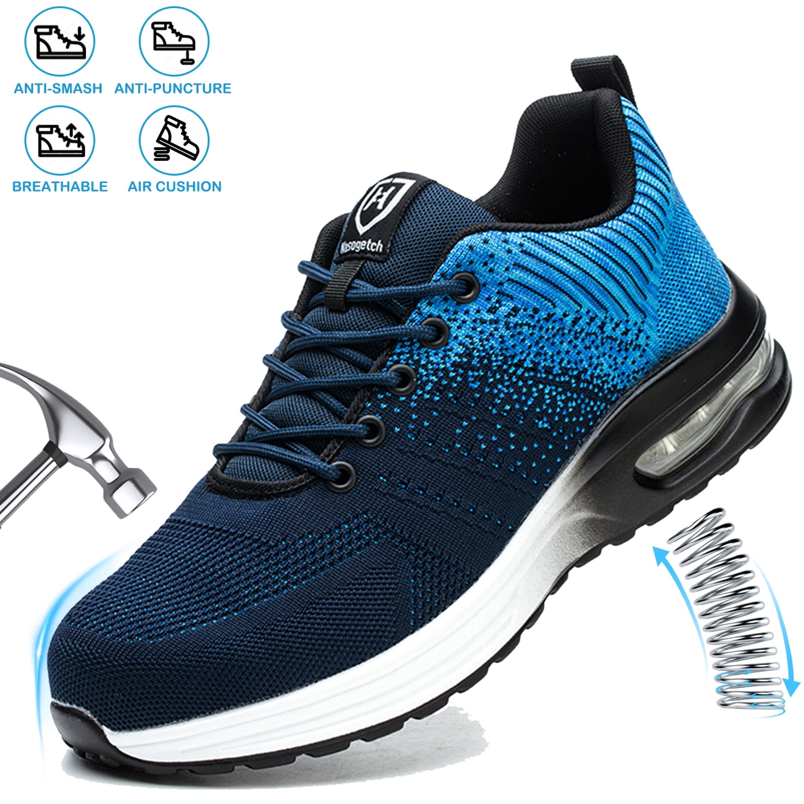 Steel Toe For Men Slip-on Chelsea Boot Industrial And Construction Shoes Lightweight Comfortable Non-Slip Safety Shoes - Safety Shoes And Leather Shoes Price