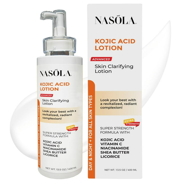 Nasola Kojic Acid Lotion YPF5 Natural Skin Clarifying for Face & Body