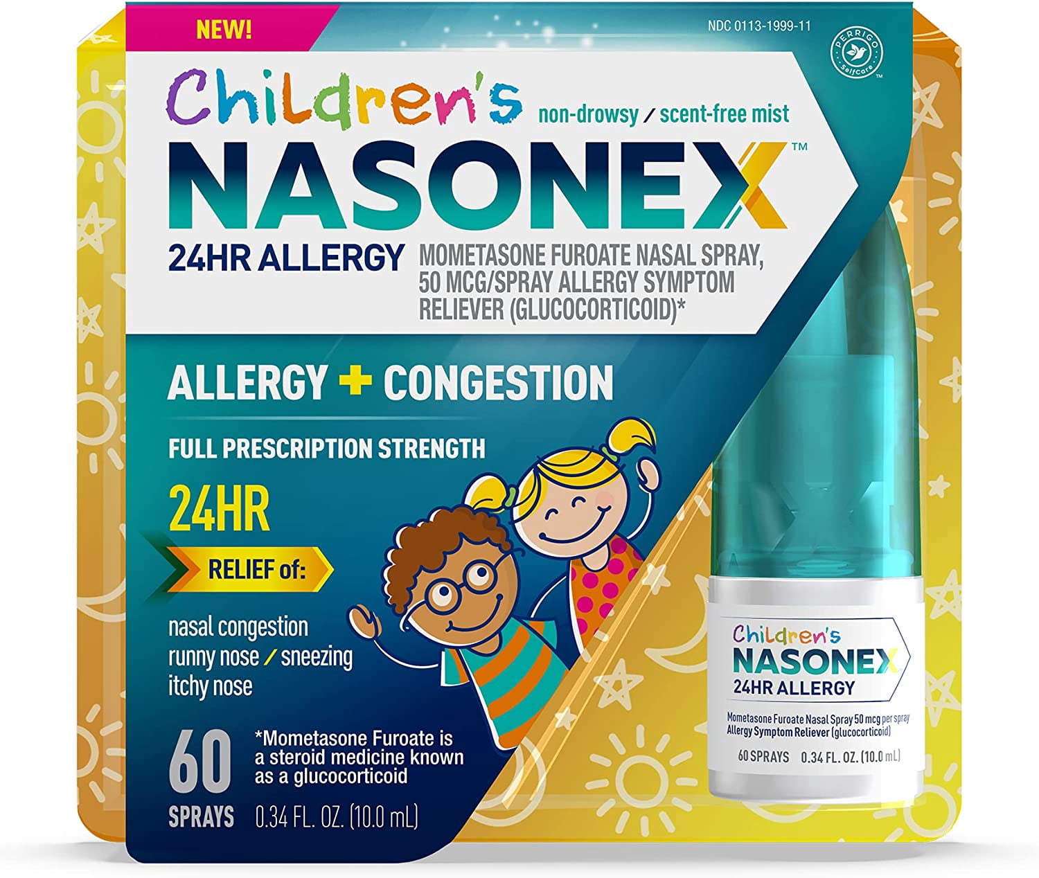 Nasonex 24HR Allergy Nasal Spray, Allergy + Congestion, NonDrowsy