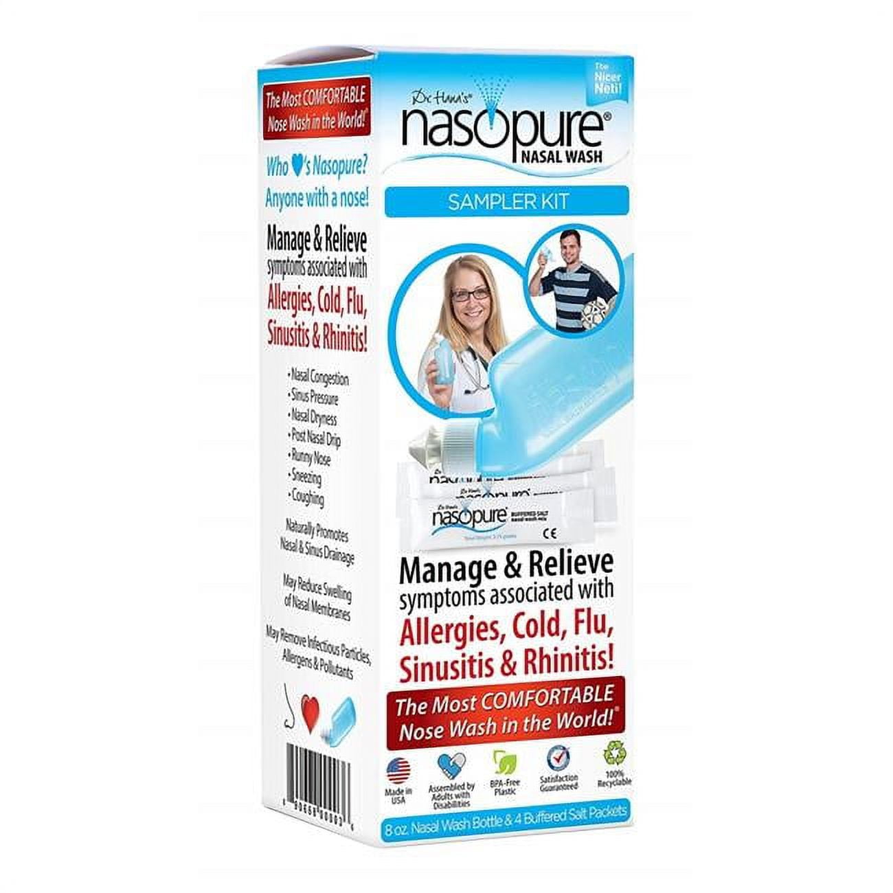 Nasal Wash Salt Nasal Rinse Mix Allergic Rhinitis Relief Nose