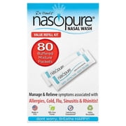 Nasopure Nasal Wash, Value Refill Kit, 80 Buffered Salt Packets