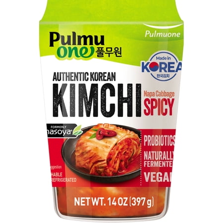 Pulmuone Authentic Korean Spicy Vegan Kimchi Cup, 14 oz