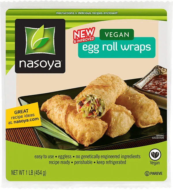 Nasoya Refrigerated PlantBased Egg Roll Wraps, 1 lb