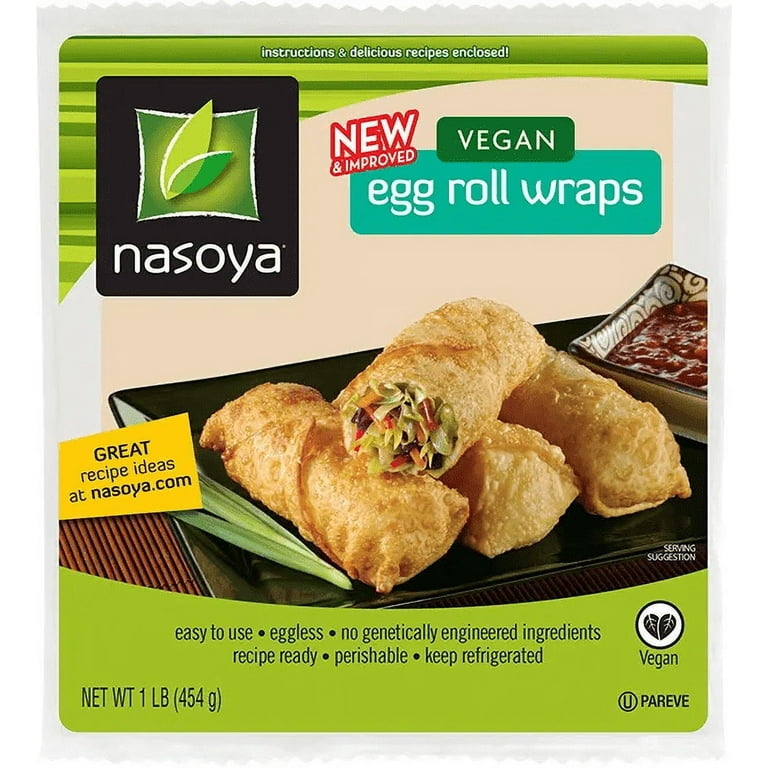 Nasoya Refrigerated Plant-Based Egg Roll Wraps, 16 oz 