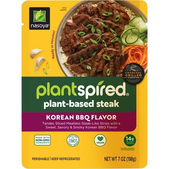 Nasoya Refrigerated Steak Plantspired Korean BBQ Flavor, 7 oz