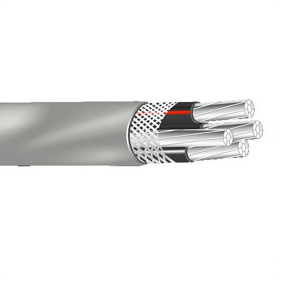 Nassau 4/0-4/0-4/0-4/0-2/0 SER Aluminum Service Entrance Cable (75FT)