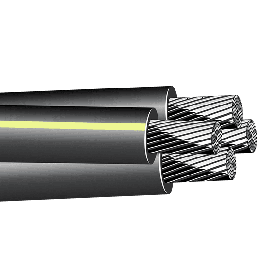 Nassau 450' Notre Dame 1/0-1/0-1/0-2 Aluminum URD Direct Burial Cable 600V