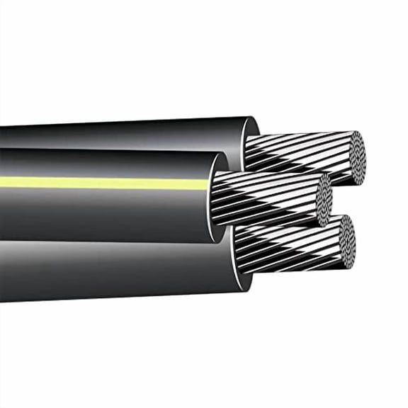 Nassau 50FT 4-4-4 Vassar Triplex Aluminum Conductor Underground Direct Burial 600V URD Cable$$Tools & Hardware Other