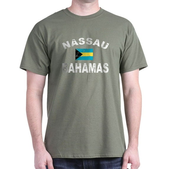 CafePress - Nassau Bahamas Designs Dark T Shirt - Men's Classic Graphic Cotton T-Shirt