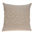 thumbnail image 1 of Nassau Collection 20" Beige Swirl Pattern Throw Pillow, 1 of 8