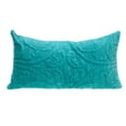 thumbnail image 1 of Nassau Collection 24" Aqua Rectangular Quilted Throw Pillow, 1 of 7