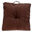thumbnail image 1 of Nassau Collection 24" Brown Transitional Floor Pillow, 1 of 6