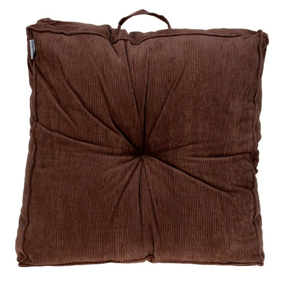 Nassau Collection 24" Brown Transitional Floor Pillow