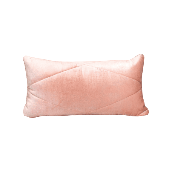Nassau Collection 24" Pink Transitional Quilted  Throw Pillow