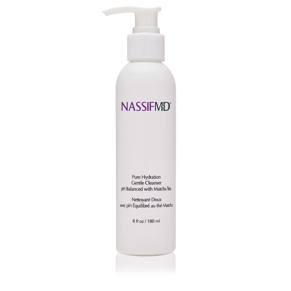 NassifMD Pure Hydration Facial Cleanser Matcha & Vitamin C for Soft Skin