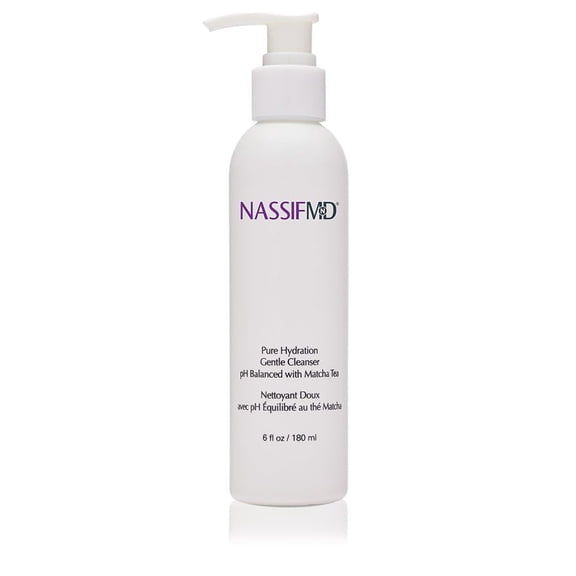 NassifMD Pure Hydration Facial Cleanser Matcha & Vitamin C for Soft Skin