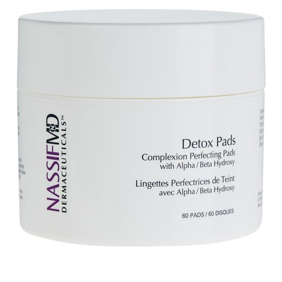 NassifMd Detox Pads Complexion Perfecting Facial Pads 60 Count