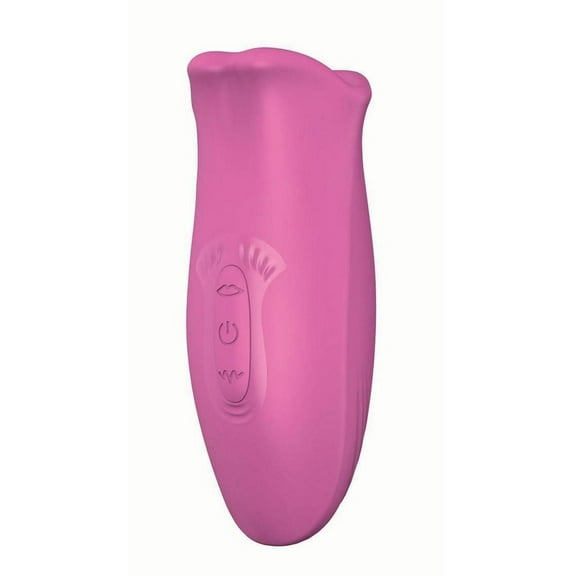 Nasstoys Clit-Tastic Tongue Licking Lover Rechargeable Silicone Cilitrol Vibrator, Pink