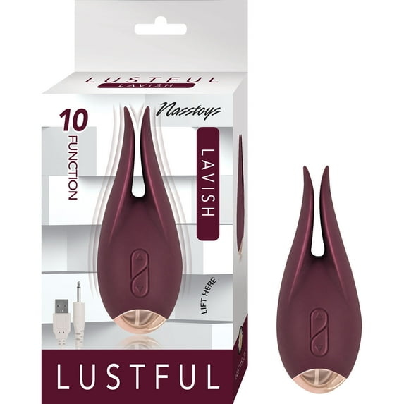 Nasstoys Lustful Lavish - Eggplant, Clitoral Vibrator