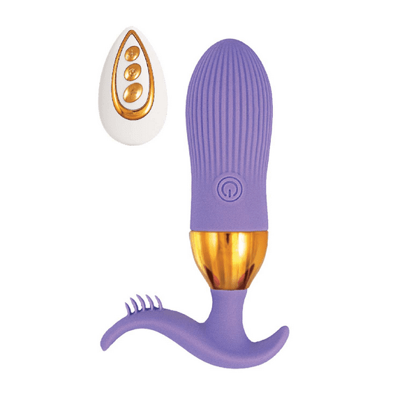 Nasstoys The Beat Magic Tickler Silicone Anal Plug with Remote Control, Purple