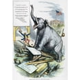thumbnail image 1 of Nast Tweed Cartoon 1875. N'Tammany Down Again -- The Reform Trap Smashed' The Republican Elephant Trumpeting Democratic, 1 of 2