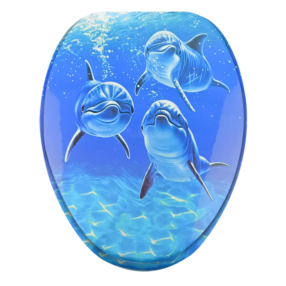 Nastarki Elongated Toilet Seat, Slow Close Wood Toilet Seats, Wooden Toilet Seats with Strong Alloy Hinges