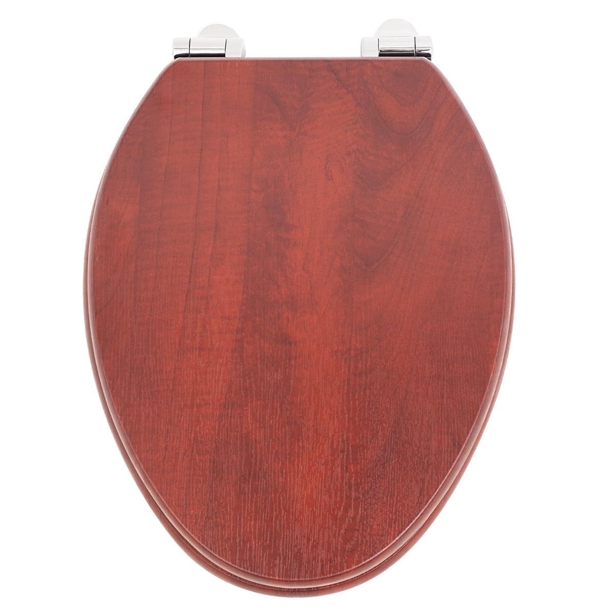 Nastarki Elongated Toilet Seat, Slow Close Wood Toilet Seats, Wooden Toilet Seats with Strong Alloy Hinges