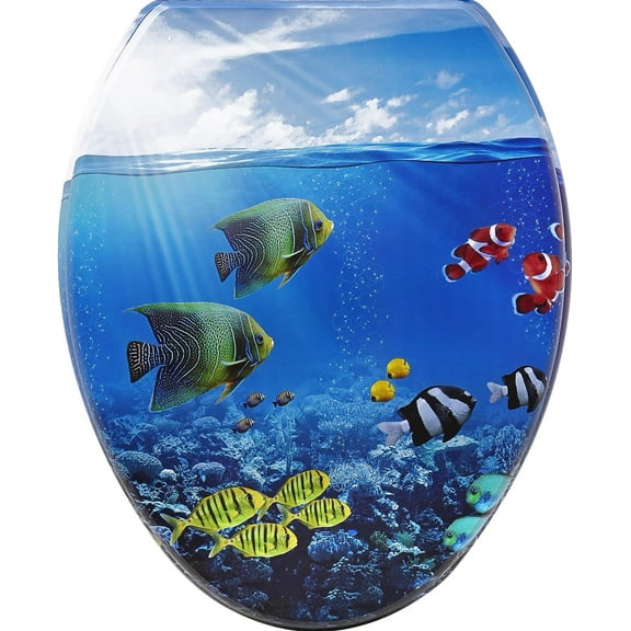 Nastarki Elongated Toilet Seat, Slow Close Wood Toilet Seats, Wooden Toilet Seats with Strong Alloy Hinges