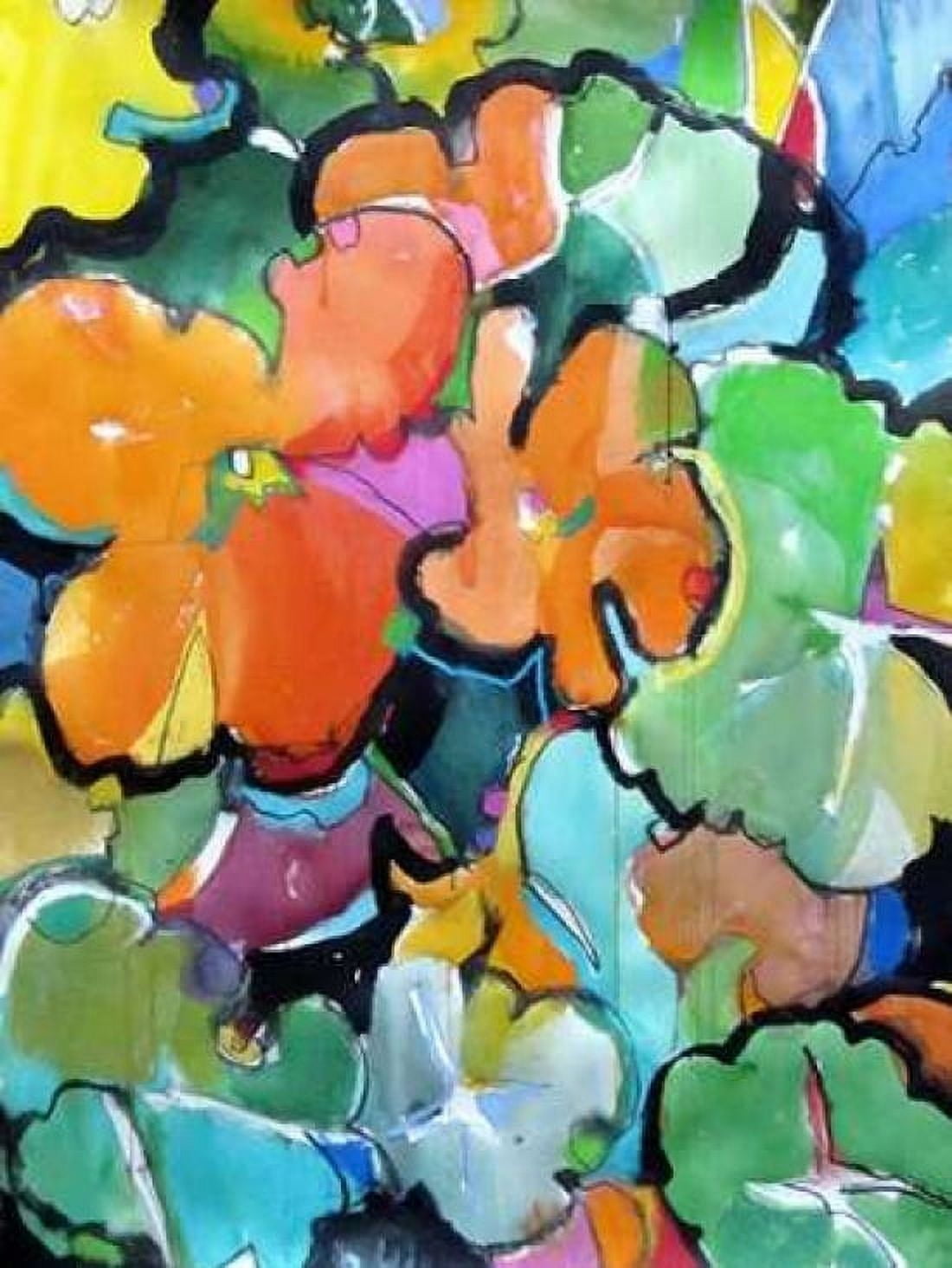 Nasturtiums Canvas Art - Emily Weil (18 x 24)