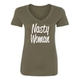 thumbnail image 1 of Nasty Woman Womens V-Neck T-Shirt, 1 of 2