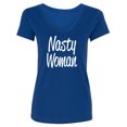 thumbnail image 1 of Nasty Woman Womens V-Neck T-Shirt, 1 of 2