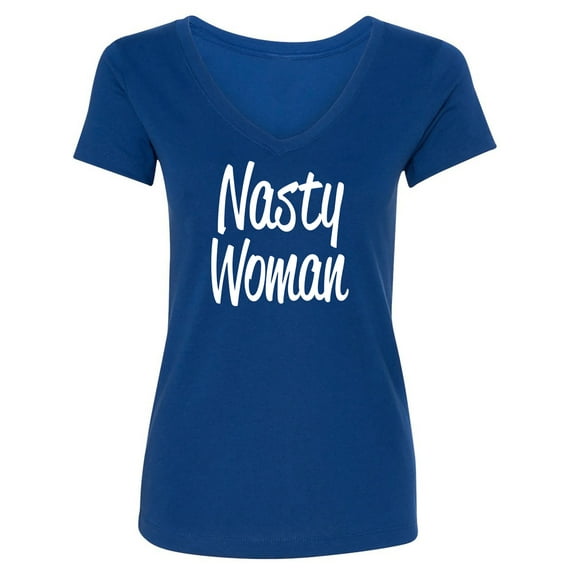 Nasty Woman Womens V-Neck T-Shirt