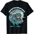 thumbnail image 1 of Nasutoceratops Dinosaur Design With Background T-Shirt, 1 of 5