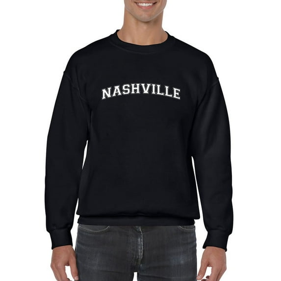 Nasville Text Men Sweatshirt, Male Medium